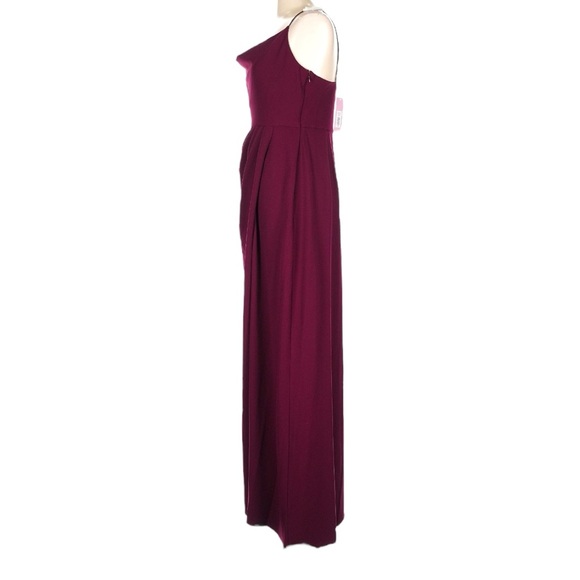 V-Day!! 💗 💗 NWT Sachin & Babi Long Cocktail Dress Sz 10 - Burgundy Classic - Picture 10 of 15